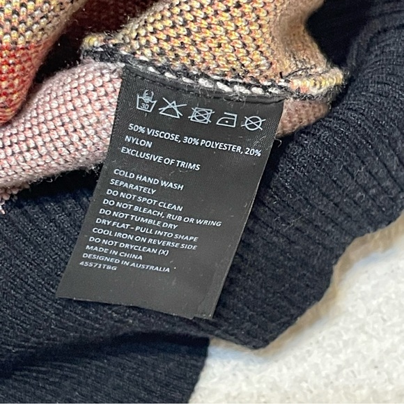 Bardot Jr. Roar Intarsia Contrast Trim Sweater Size 16 - Picture 10 of 10